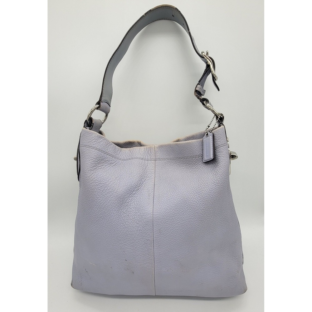 Coach Kristin Lavender Purple Leather Hobo Bag Silver Hardware F16535 Project